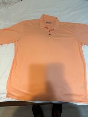 Men's Peach Performance Polo Shirt - Unknown Brand